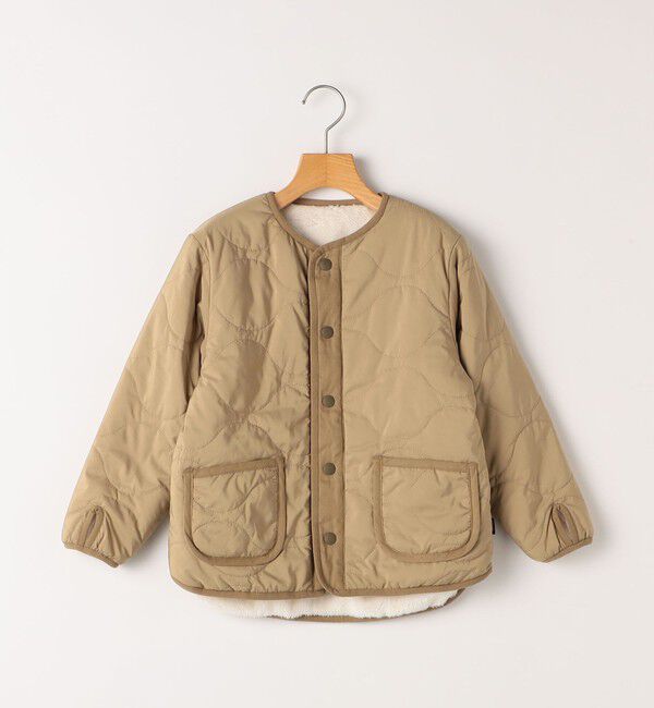 SHIPS KIDS「SHIPS KIDS:140～160cm/〈洗濯機可能〉ボア&times;キルティング リバーシブル ブルゾン」|ブルゾン・スタジャン|