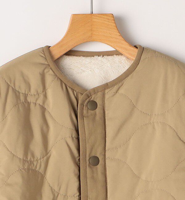 SHIPS KIDS「SHIPS KIDS:140～160cm/〈洗濯機可能〉ボア&times;キルティング リバーシブル ブルゾン」|ブルゾン・スタジャン|