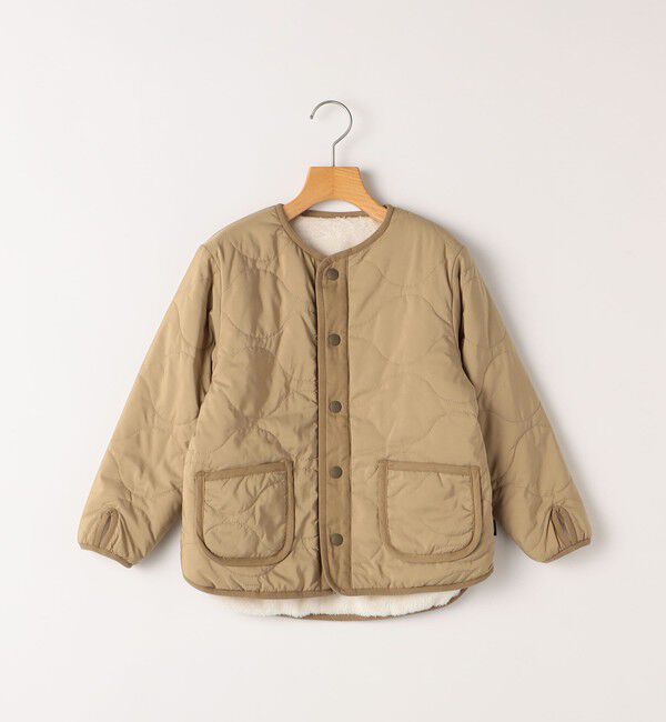 SHIPS KIDS「SHIPS KIDS:100～130cm/〈洗濯機可能〉ボア&times;キルティング リバーシブル ブルゾン」|ブルゾン・スタジャン|