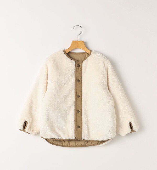 SHIPS KIDS「SHIPS KIDS:100～130cm/〈洗濯機可能〉ボア&times;キルティング リバーシブル ブルゾン」|ブルゾン・スタジャン|