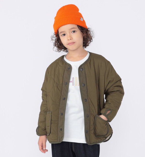 SHIPS KIDS「SHIPS KIDS:100～130cm/〈洗濯機可能〉ボア&times;キルティング リバーシブル ブルゾン」|ブルゾン・スタジャン|