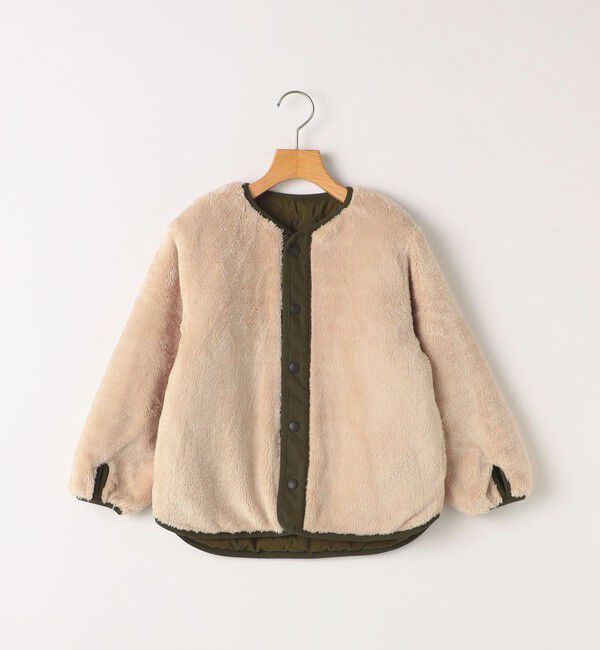 SHIPS KIDS「SHIPS KIDS:100～130cm/〈洗濯機可能〉ボア&times;キルティング リバーシブル ブルゾン」|ブルゾン・スタジャン|