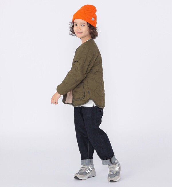 SHIPS KIDS「SHIPS KIDS:100～130cm/〈洗濯機可能〉ボア&times;キルティング リバーシブル ブルゾン」|ブルゾン・スタジャン|