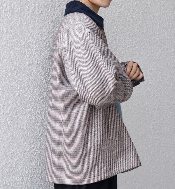 SHIPS any「【SHIPS any別注】Bollington: ウールサキソニー チェック ショート ハンティングジャケット◇」|ブルゾン・スタジャン|