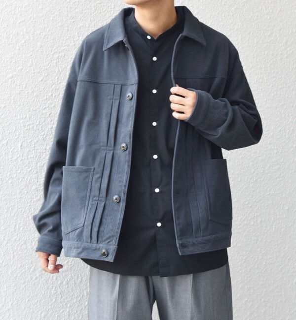 SHIPS any「SHIPS any:〈洗濯機可能〉SOLOTEX(R) コーデュロイ トラック ブルゾン(セットアップ対応)◇」|ブルゾン・スタジャン|