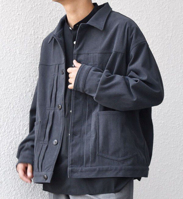 SHIPS any「SHIPS any:〈洗濯機可能〉SOLOTEX(R) コーデュロイ トラック ブルゾン(セットアップ対応)◇」|ブルゾン・スタジャン|