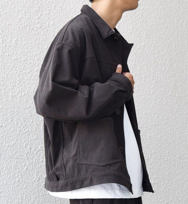 SHIPS any「SHIPS any:〈洗濯機可能〉SOLOTEX(R) コーデュロイ トラック ブルゾン(セットアップ対応)◇」|ブルゾン・スタジャン|