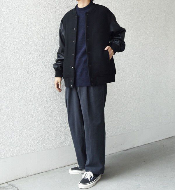 SHIPS any「SHIPS any: PURE WOOL MELTON スタジアム ブルゾン (スタジャン)◇」|ブルゾン・スタジャン|