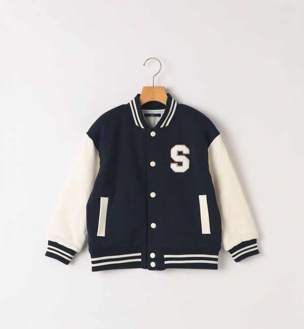 SHIPS KIDS「SHIPS KIDS:90cm/スタジアム ジャケット」|ブルゾン・スタジャン|ネイビー