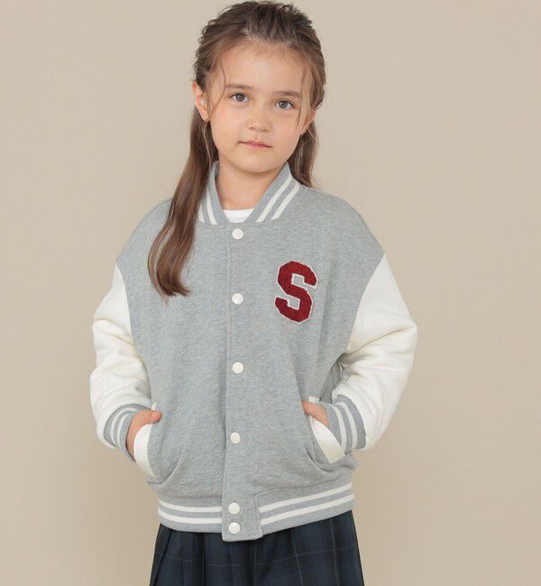 SHIPS KIDS「SHIPS KIDS:100～130cm/スタジアム ジャケット」|ブルゾン・スタジャン|