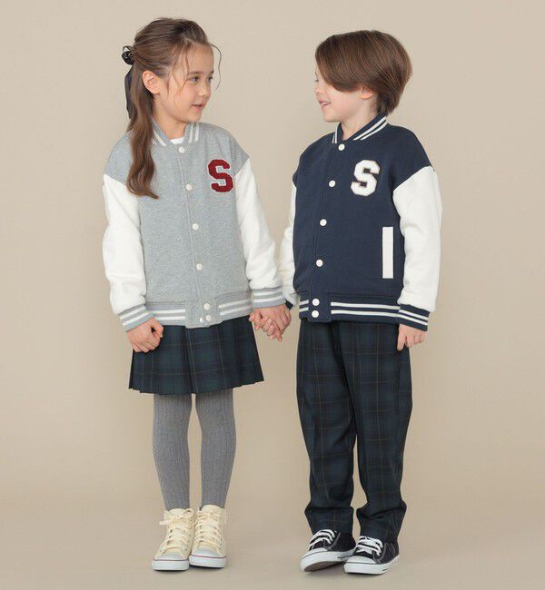 SHIPS KIDS「SHIPS KIDS:100～130cm/スタジアム ジャケット」|ブルゾン・スタジャン|