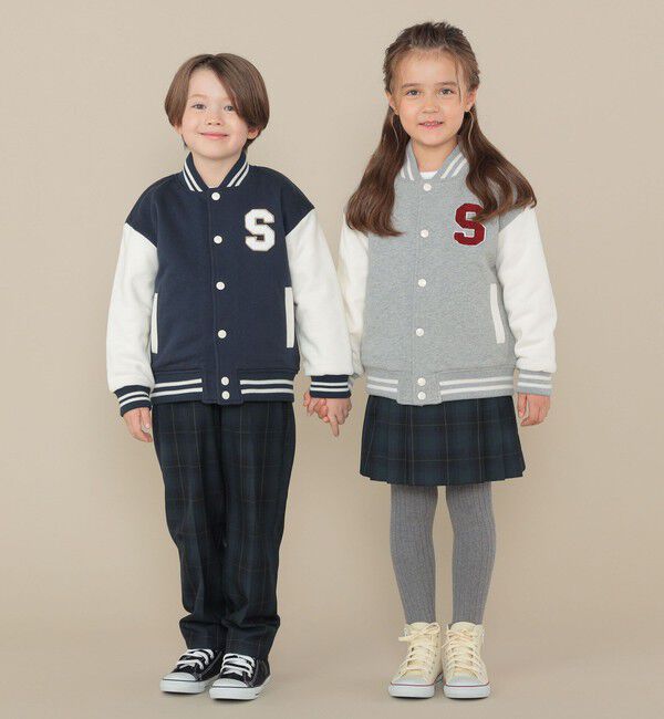 SHIPS KIDS「SHIPS KIDS:100～130cm/スタジアム ジャケット」|ブルゾン・スタジャン|