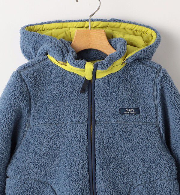 SHIPS KIDS「SHIPS KIDS:100～130cm/〈洗濯機可能〉ボア リバーシブル ジャケット」|ブルゾン・スタジャン|