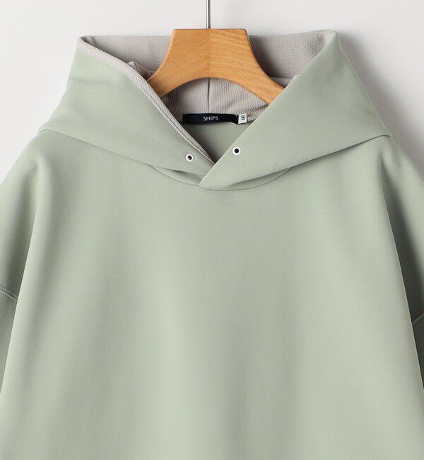 SHIPS KIDS「SHIPS KIDS:140～160cm /〈吸水速乾・抗菌・防臭〉ダブル ニット フード パーカ」|パーカー|