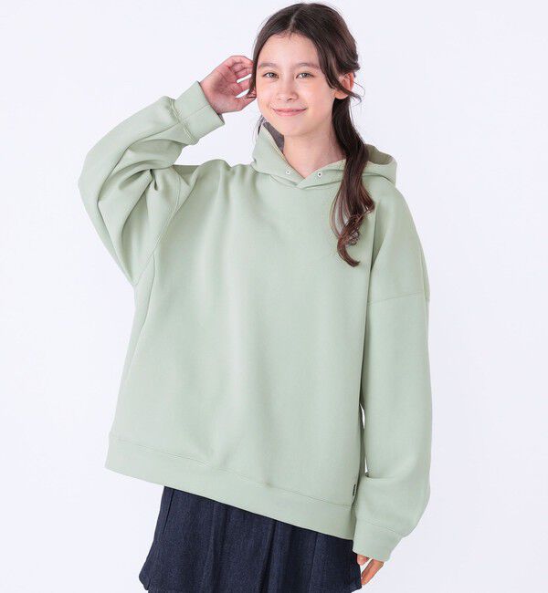 SHIPS KIDS「SHIPS KIDS:140～160cm /〈吸水速乾・抗菌・防臭〉ダブル ニット フード パーカ」|パーカー|