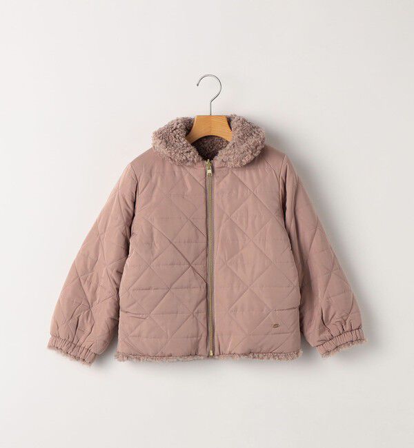 SHIPS KIDS「SHIPS KIDS:100～130cm / プードルファー&times;タフタ リバーシブル ジャケット」|ブルゾン・スタジャン|