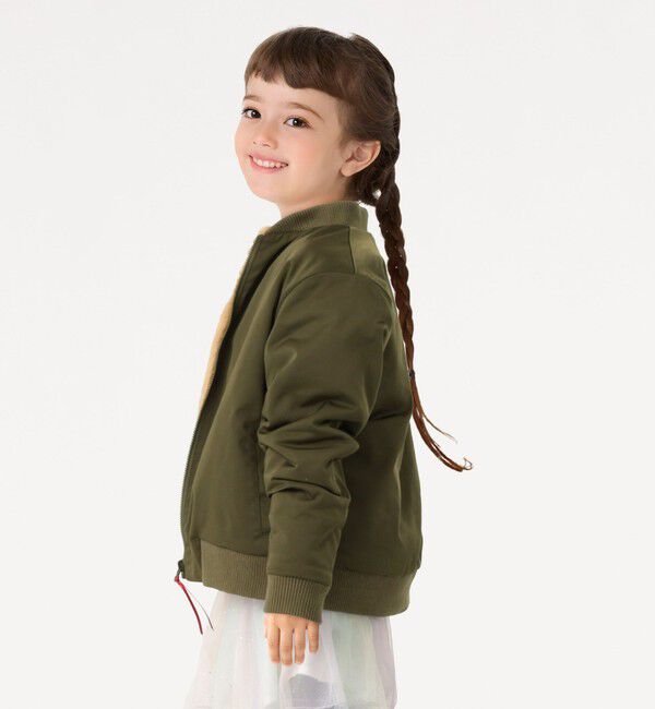 SHIPS Colors 「SHIPS Colors:90～140cm / ボア ボマー ジャケット◇」|ブルゾン・スタジャン|