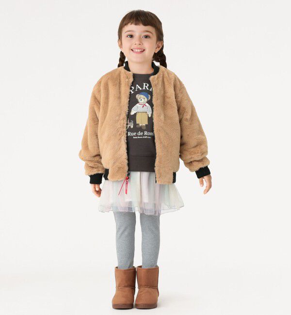 SHIPS Colors 「SHIPS Colors:90～140cm / ボア ボマー ジャケット◇」|ブルゾン・スタジャン|