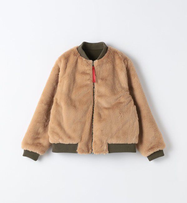 SHIPS Colors 「SHIPS Colors:90～140cm / ボア ボマー ジャケット◇」|ブルゾン・スタジャン|