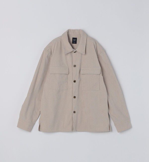 SHIPS Colors 「SHIPS Colors:〈洗濯機可能〉コーデュロイ CPO シャツジャケット」|ブルゾン・スタジャン|ベージュ