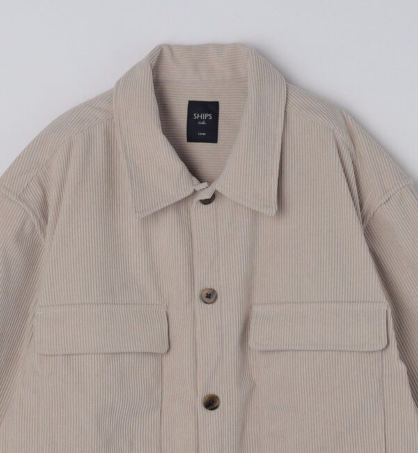 SHIPS Colors 「SHIPS Colors:〈洗濯機可能〉コーデュロイ CPO シャツジャケット」|ブルゾン・スタジャン|