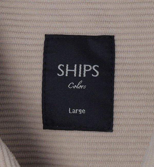 SHIPS Colors 「SHIPS Colors:〈洗濯機可能〉コーデュロイ CPO シャツジャケット」|ブルゾン・スタジャン|