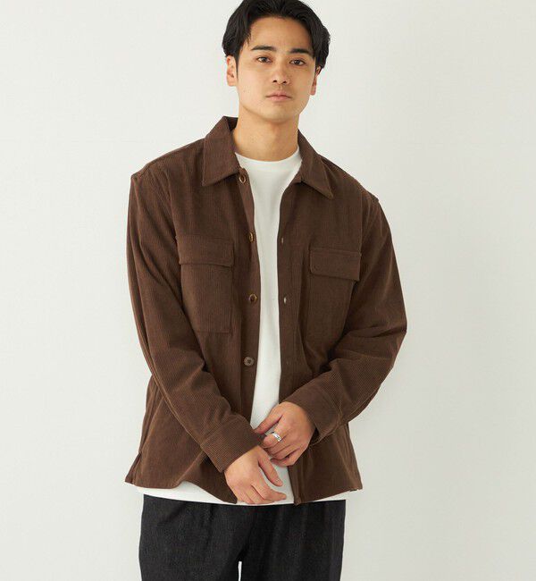 SHIPS Colors 「SHIPS Colors:〈洗濯機可能〉コーデュロイ CPO シャツジャケット」|ブルゾン・スタジャン|