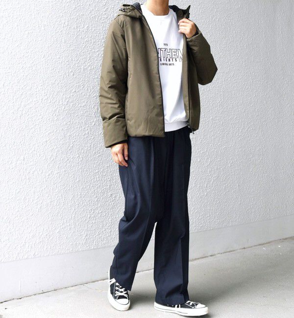 SHIPS any「【WEB限定】SHIPS any:〈撥水/防風/洗濯機可能〉オールウェザー SORONA(R) 中綿 フード ブルゾン◇」|ブルゾン・スタジャン|