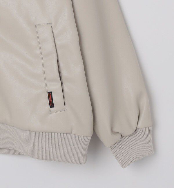 SHIPS Colors 「SHIPS Colors:合成皮革 ボア ボマー ジャケット」|ブルゾン・スタジャン|