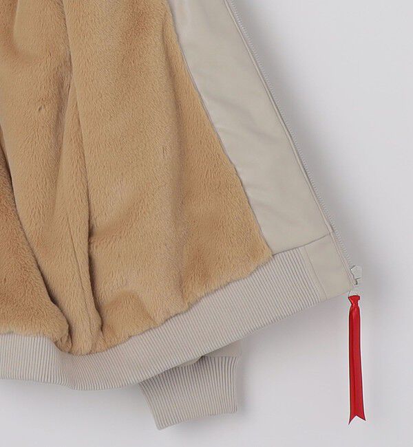 SHIPS Colors 「SHIPS Colors:合成皮革 ボア ボマー ジャケット」|ブルゾン・スタジャン|