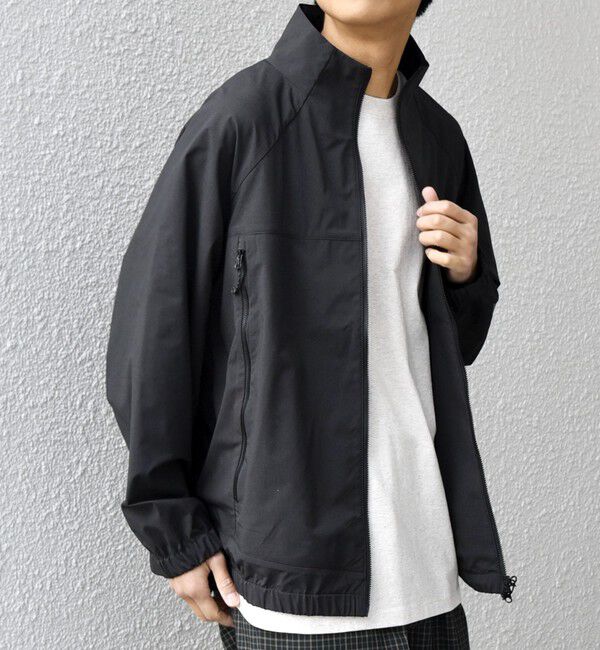 SHIPS any「SHIPS any:〈撥水加工〉タスラン SOLOTEX(R) トラック ジップ ブルゾン(セットアップ対応)◇」|ブルゾン・スタジャン|ブラック