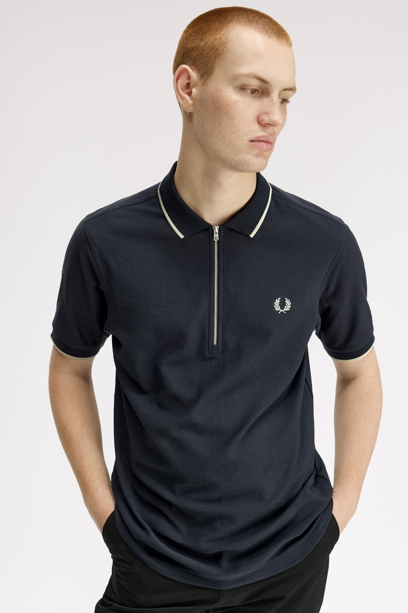 FRED PERRY 「Crepe Pique Polo Shirt」|ポロシャツ|NAVY