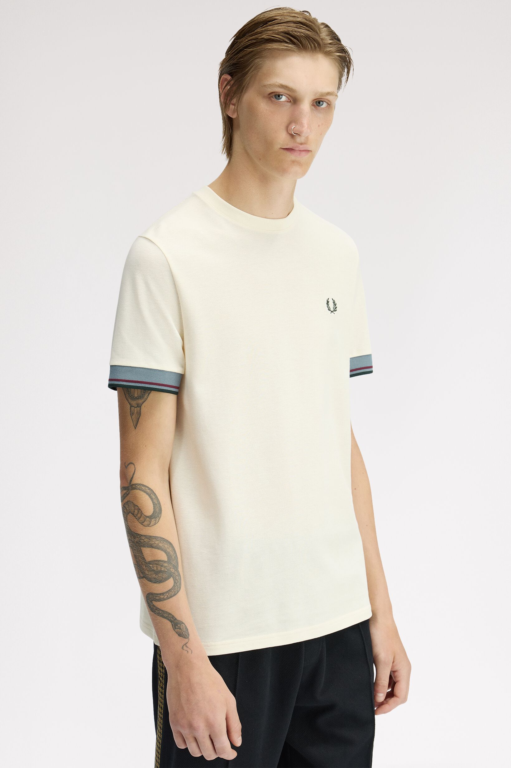 FRED PERRY 「Twin Tipped Cuff T-Shirt」|Tシャツ・カットソー|ECRU