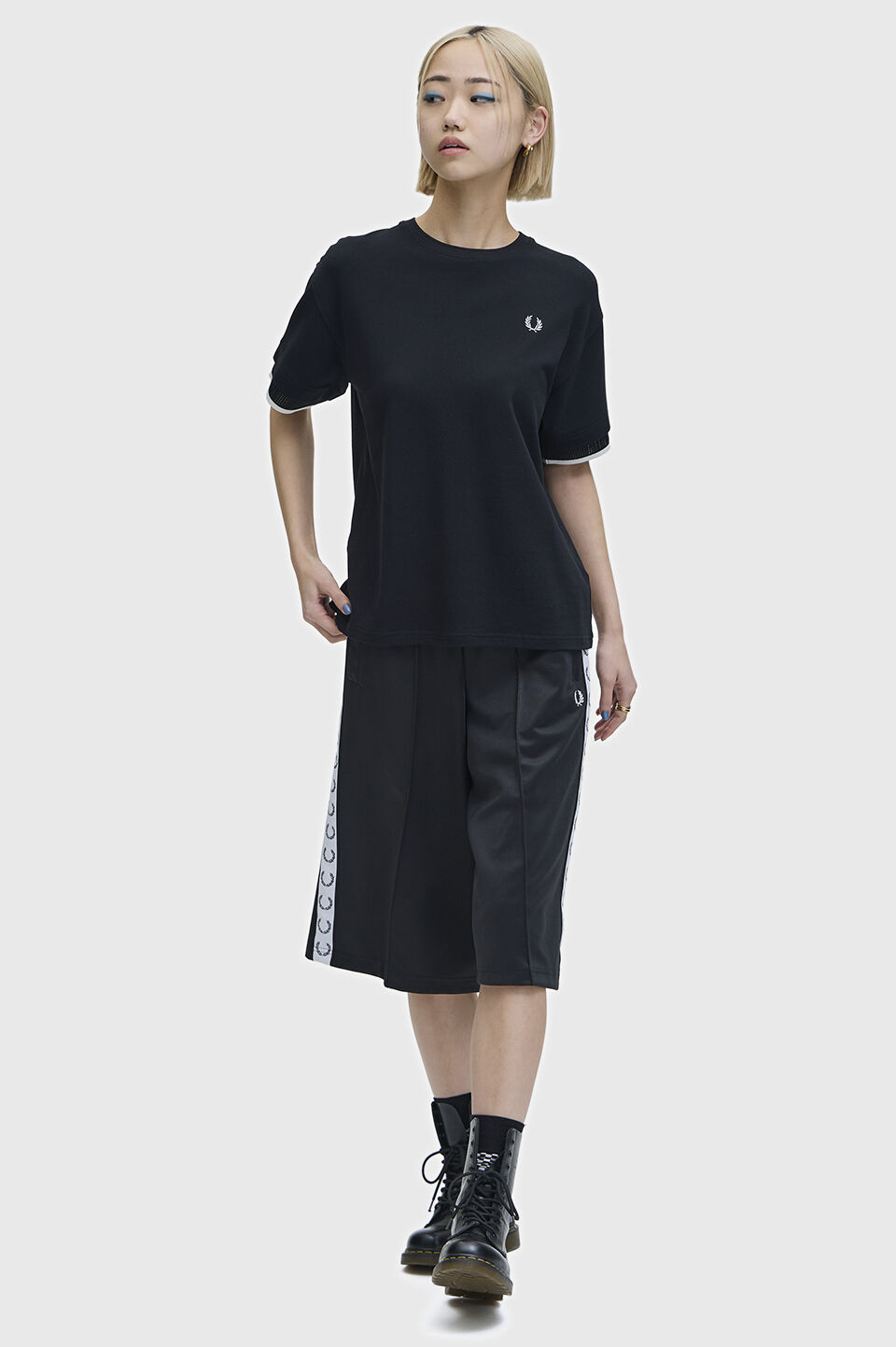 FRED PERRY 「Mesh Cuff Pique T-Shirt」|Tシャツ・カットソー|
