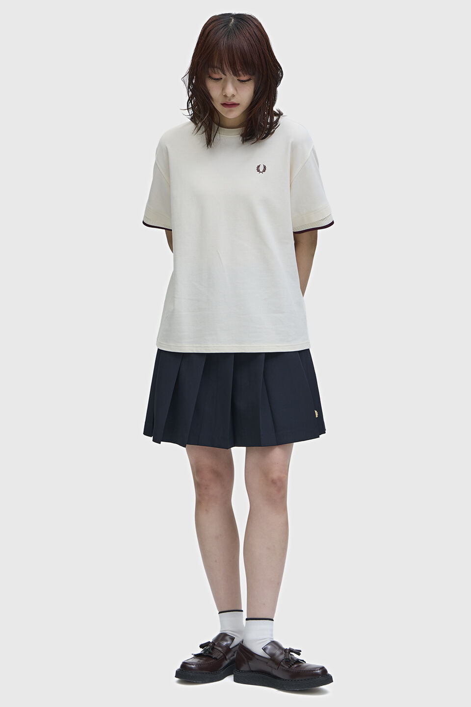 FRED PERRY 「Mesh Cuff Pique T-Shirt」|Tシャツ・カットソー|