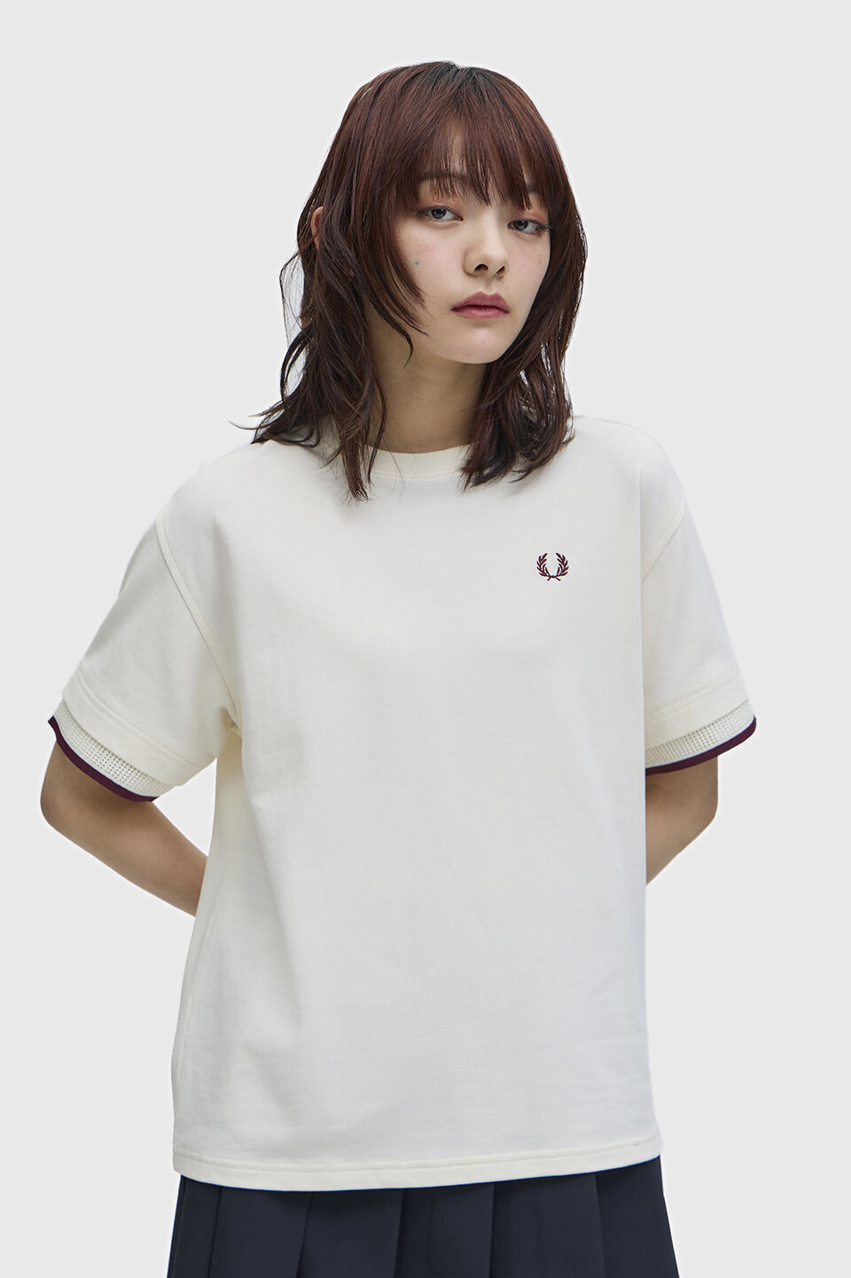 FRED PERRY 「Mesh Cuff Pique T-Shirt」|Tシャツ・カットソー|