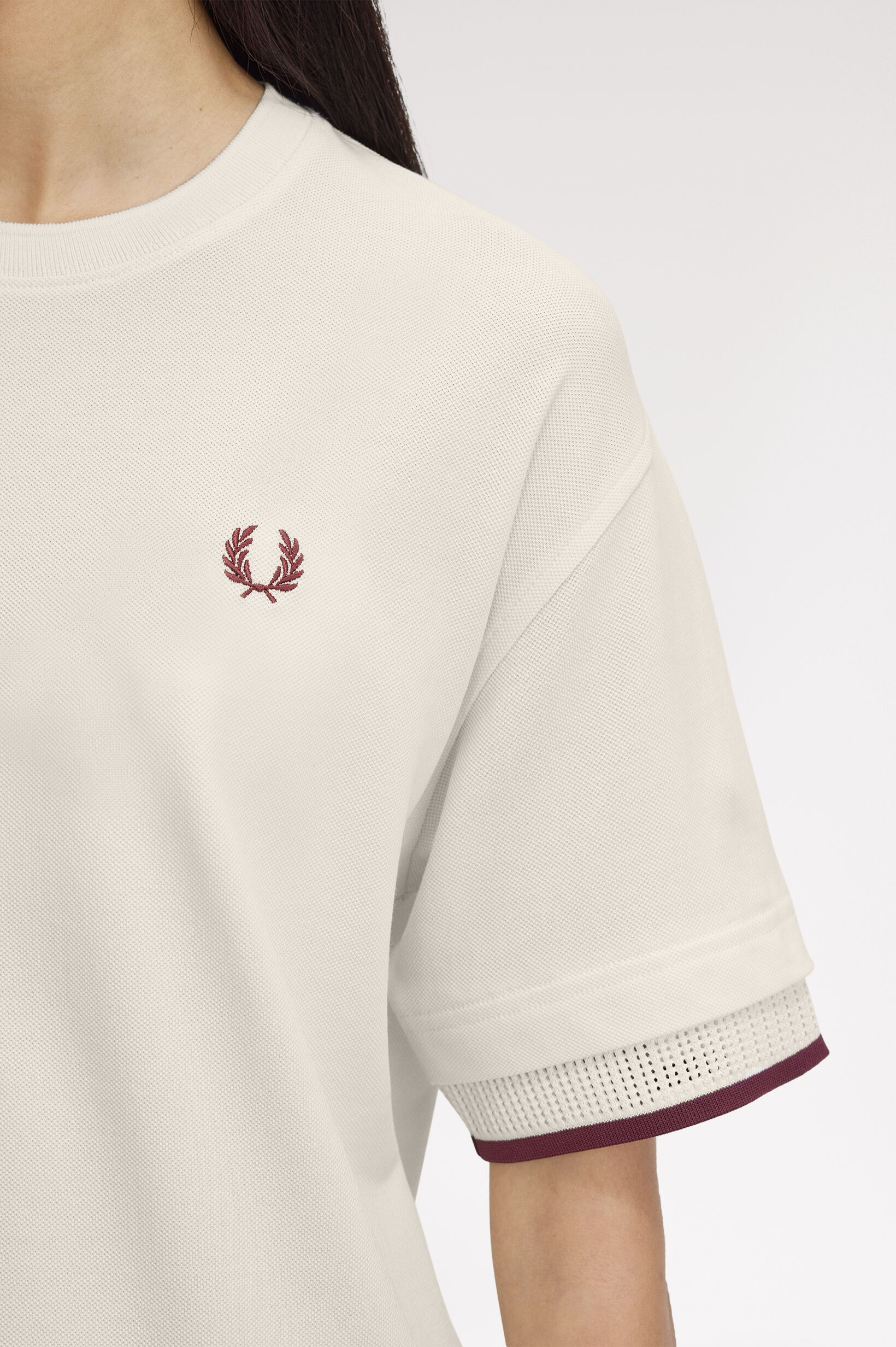 FRED PERRY 「Mesh Cuff Pique T-Shirt」|Tシャツ・カットソー|