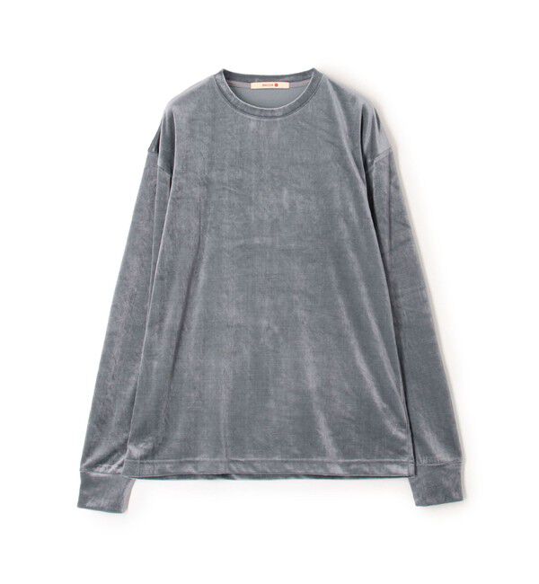 BACCA「ベロアジャージー オーバーカットソー」|Tシャツ・カットソー|63 ライトブルー