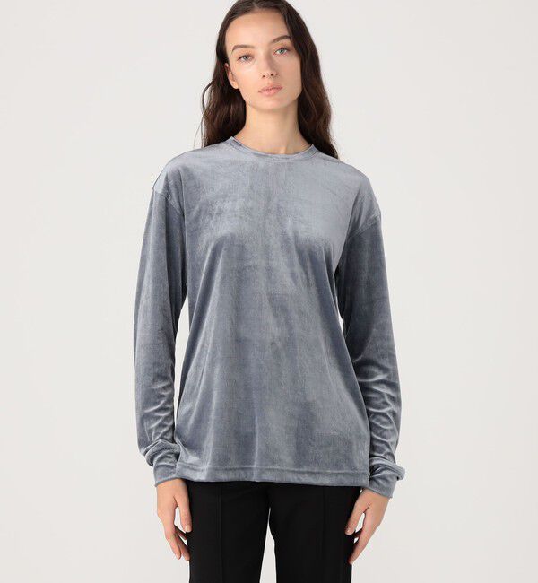 BACCA「ベロアジャージー オーバーカットソー」|Tシャツ・カットソー|