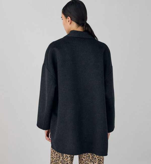 ダブルフェイスメルトンビーバー ウィングカラーコート（DES PRES