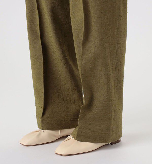BACCA「コットンレーヨンネップツイード パンツ」|チノ|