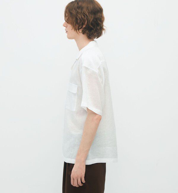 CABaN「CABaN リネン オープンカラーシャツ」|シャツ・ブラウス|