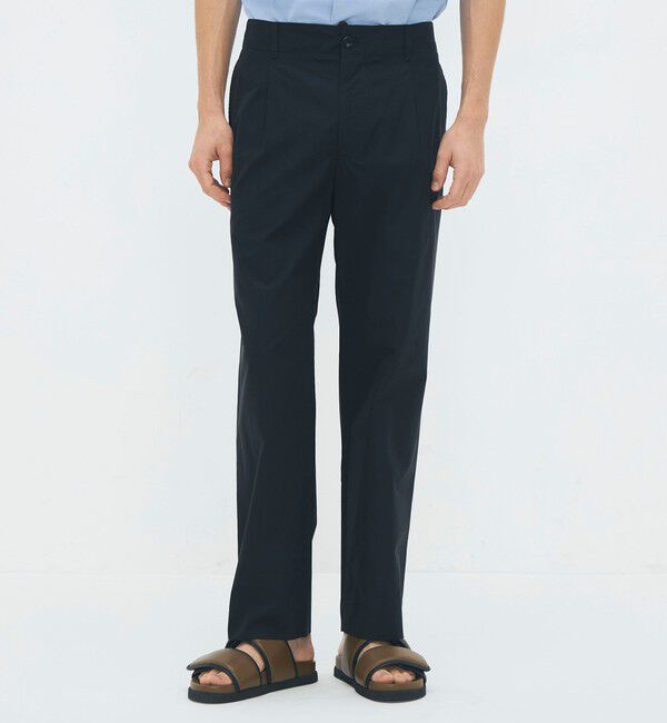 CABaN「CABaN シャトルポプリン 1タックパンツ」|チノ|