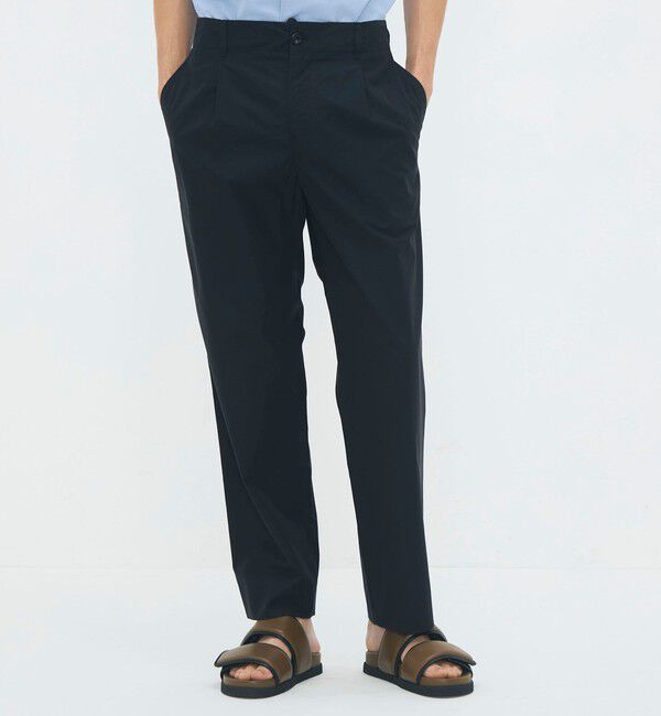 CABaN「CABaN シャトルポプリン 1タックパンツ」|チノ|