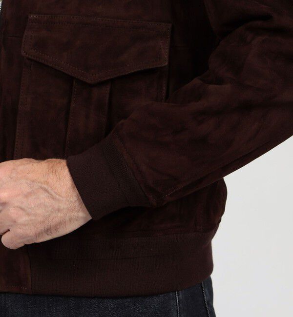 TOMORROWLAND MENS「【別注】EMMETI AKRON ラムレザー スエードブルゾン」|ブルゾン・スタジャン|