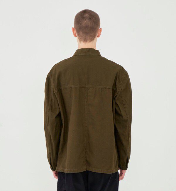 GALERIE VIE「ストーンウェーブコットン サファリシャツ」|ブルゾン・スタジャン|