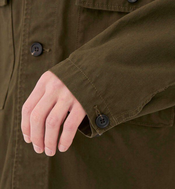 GALERIE VIE「ストーンウェーブコットン サファリシャツ」|ブルゾン・スタジャン|