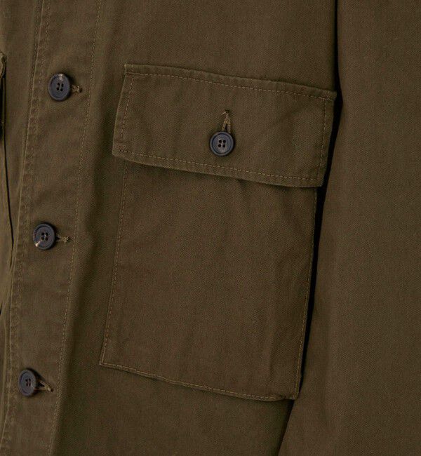 GALERIE VIE「ストーンウェーブコットン サファリシャツ」|ブルゾン・スタジャン|