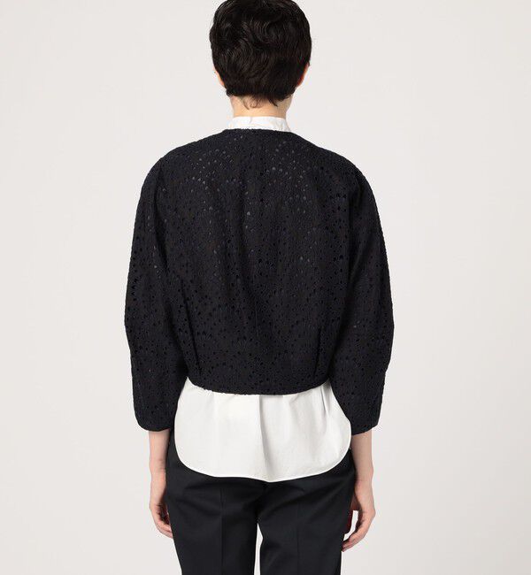 TOMORROWLAND collection「ピーコックエンブロイダリー ジップアップブルゾン」|ブルゾン・スタジャン|