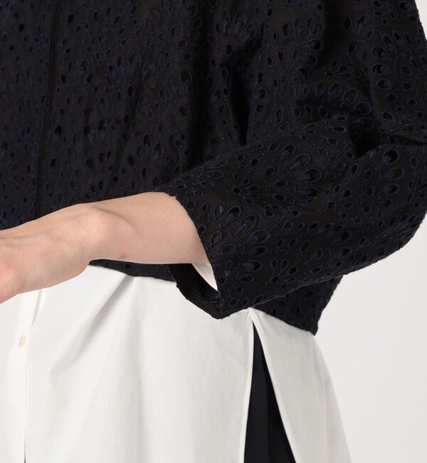 TOMORROWLAND collection「ピーコックエンブロイダリー ジップアップブルゾン」|ブルゾン・スタジャン|